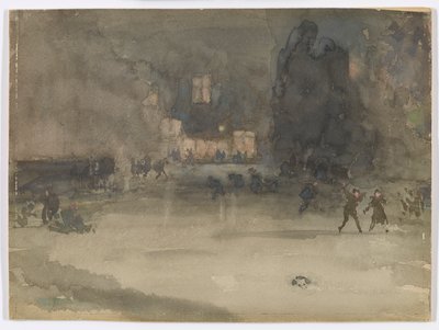 Nocturne: Amsterdam i vinter, 1882. av James Abbott McNeill Whistler