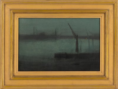 Nocturne: Blue and Silver - Battersea Reach, 1870-1875. av James Abbott McNeill Whistler