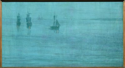 Nocturne, The Solent ... (målning på duk) av James Abbott McNeill Whistler