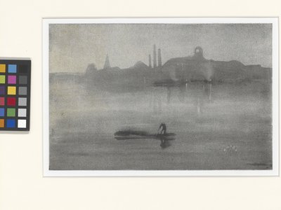 Nocturne: Themsen vid Battersea (lithotint) av James Abbott McNeill Whistler