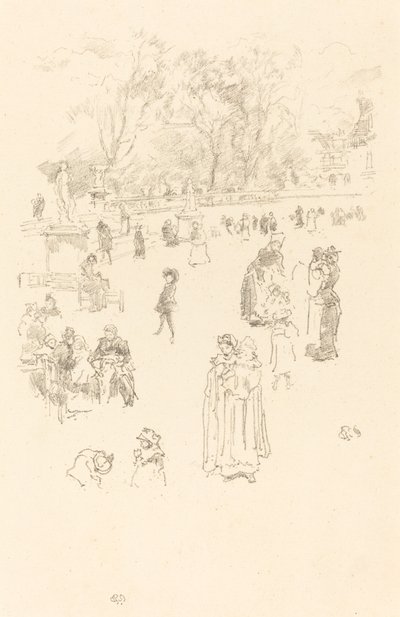 Nursemaids: The Maids of Luxembourg, 1894. av James Abbott McNeill Whistler