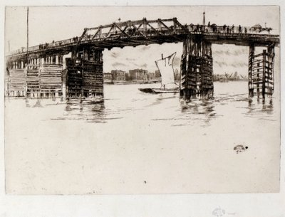 Gamla Battersea Bridge av James Abbott McNeill Whistler