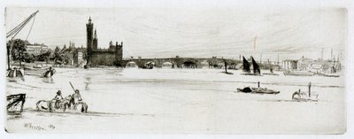 Gamla Westminster Bridge av James Abbott McNeill Whistler