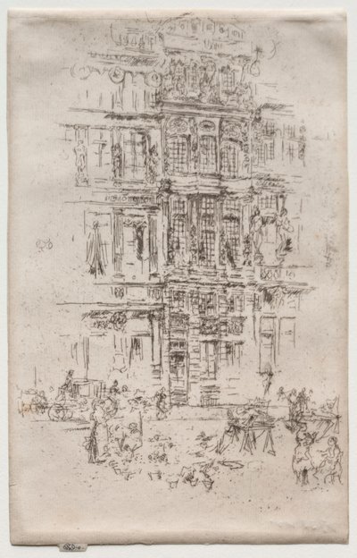 Slott, Bryssel. av James Abbott McNeill Whistler