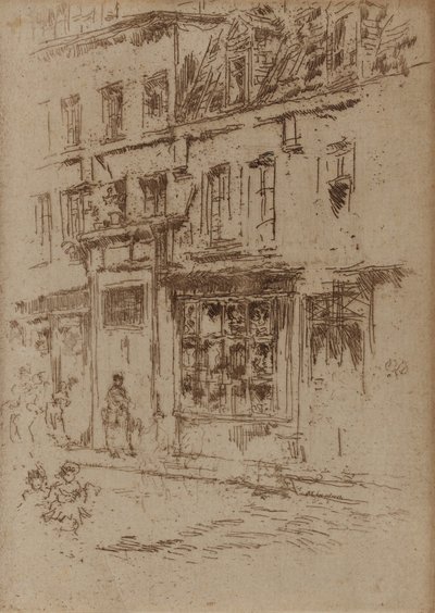 Little Butter Street, Bryssel, 1887. av James Abbott McNeill Whistler