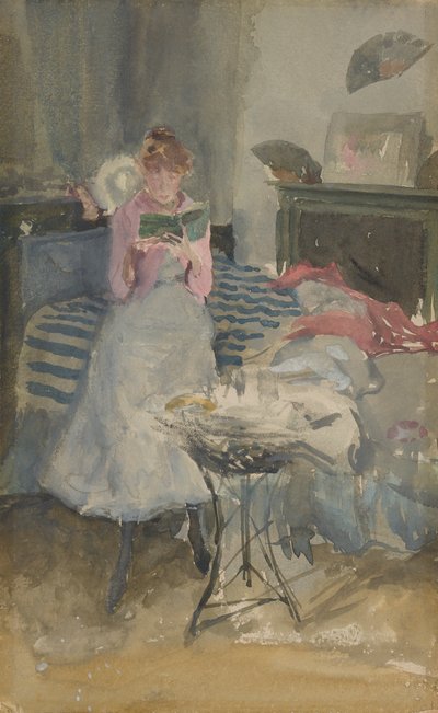Rosa anteckning - The Novelette, 1883-1884. av James Abbott McNeill Whistler
