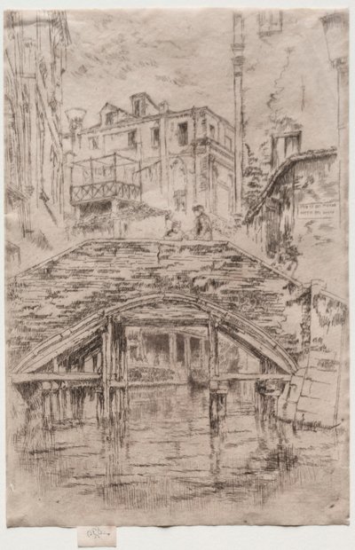 Piovan Bridge, 1886. av James Abbott McNeill Whistler