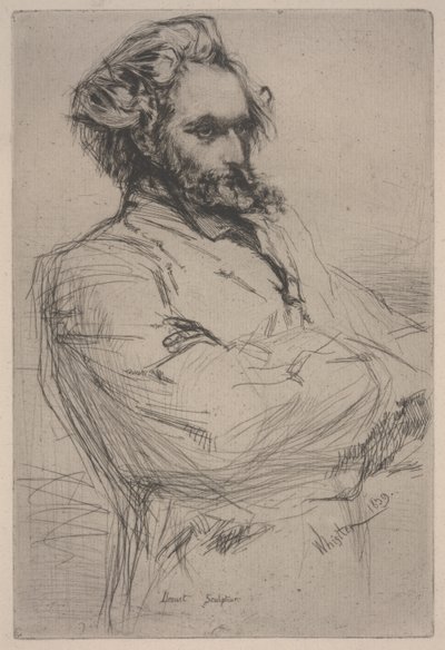 Porträtt av Drouet av James Abbott McNeill Whistler