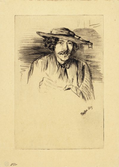 Porträtt av Whistler, 1859 av James Abbott McNeill Whistler