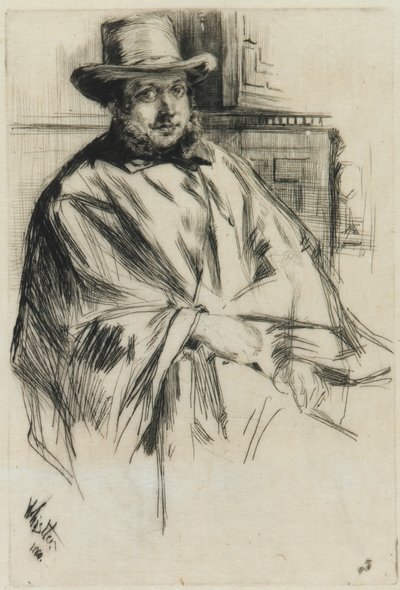 Porträtt av en man, av James Abbott McNeill Whistler