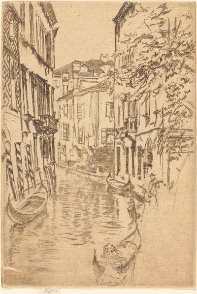 Stilla kanal, 1880. av James Abbott McNeill Whistler
