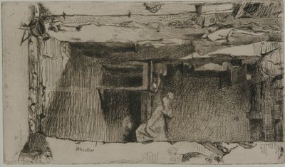 Rag Pickers, Mouffetard Quarter, Paris, 1858. av James Abbott McNeill Whistler