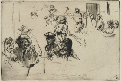 Ratcliffe Highway, 1861 (torrnål på papper) av James Abbott McNeill Whistler