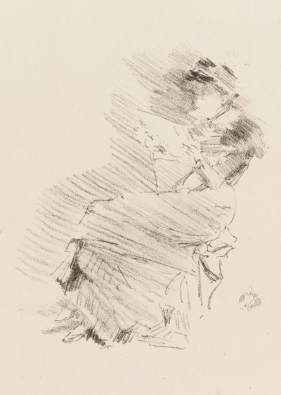 Reading, 1879 och 1887. av James Abbott McNeill Whistler