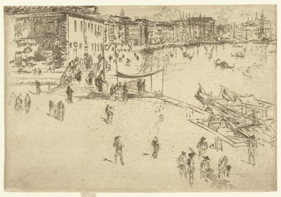Riva del Sciavoni The Riva, nr. 2 En uppsättning av tjugosex etsningar (serietitel) av James Abbott McNeill Whistler
