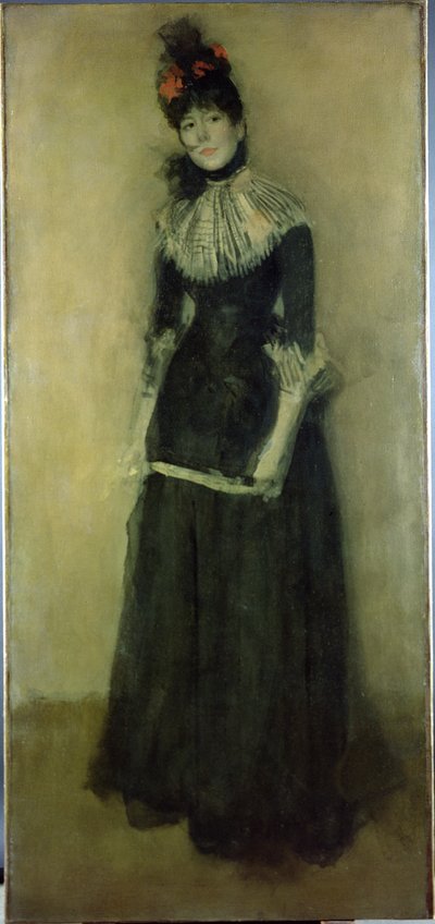Rosa och silver: La Jolie Mutine, c.1890 av James Abbott McNeill Whistler