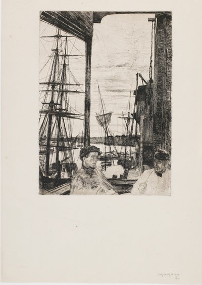 Rotherhithe, 1860. av James Abbott McNeill Whistler
