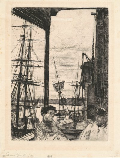 Rotherhithe, 1860. av James Abbott McNeill Whistler