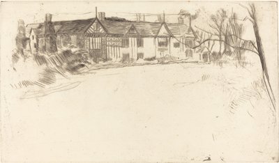 Speke Hall, nr 2, 1875. av James Abbott McNeill Whistler