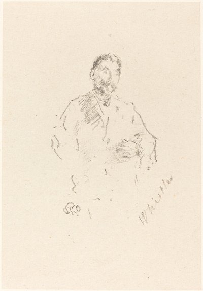 Stéphane Mallarmé, nr 2, 1892. av James Abbott McNeill Whistler