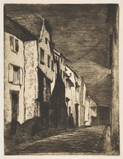Gatan i Saverne, 1858. av James Abbott McNeill Whistler