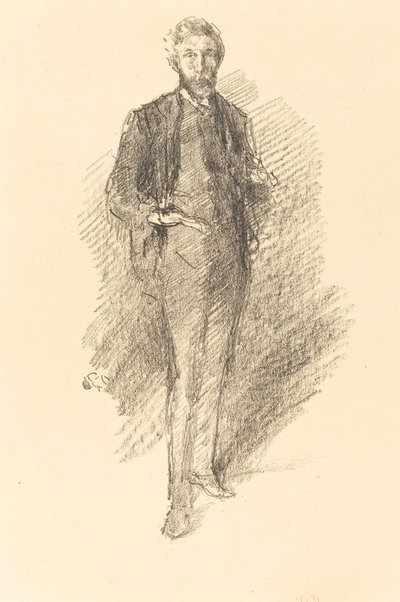 Studie: Joseph Pennell, 1896. av James Abbott McNeill Whistler