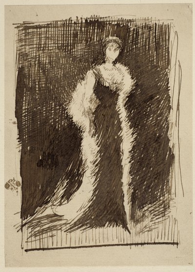 Study for Arrangement in Black: Lady Meux, 1881 av James Abbott McNeill Whistler