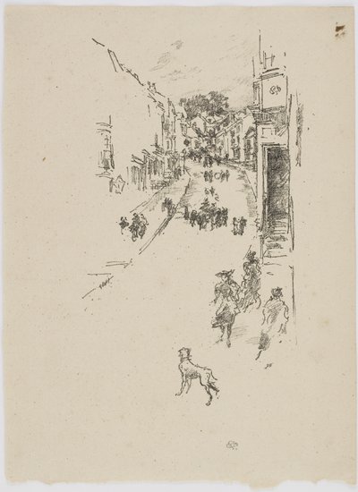Söndag, Lyme Regis, 1895 (lito på papper) av James Abbott McNeill Whistler