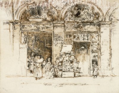 Solrosor, Rue des Beaux-Arts, ca 1892-93 av James Abbott McNeill Whistler