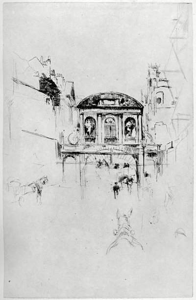 Temple Bar, 1800-talet 1904. av James Abbott McNeill Whistler