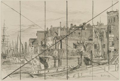 Thames Police, 1859. av James Abbott McNeill Whistler