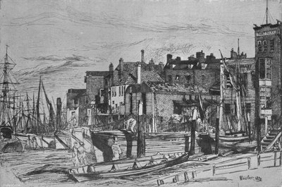 Thames Police kallade tidigare Wapping Wharf, 1859, 1903 av James Abbott McNeill Whistler