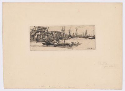Thames lagerlokaler av James Abbott McNeill Whistler