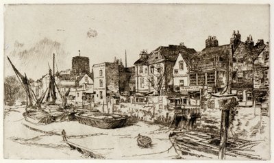 "Adam och Eva" Gamla Chelsea av James Abbott McNeill Whistler