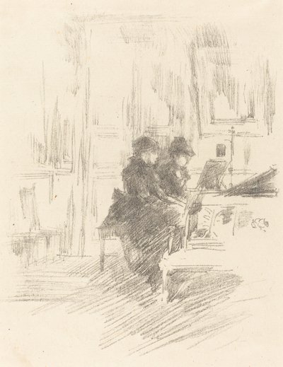 Duetten, nr 2, 1894. av James Abbott McNeill Whistler