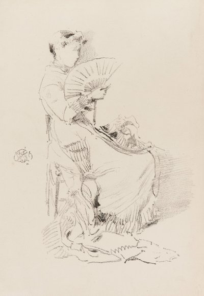 Fläkten, 1879. av James Abbott McNeill Whistler
