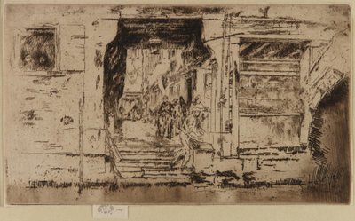 Fiskaffären, Venedig, 1879-1880. av James Abbott McNeill Whistler