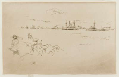 Flottan: Övervakare, 1887. av James Abbott McNeill Whistler