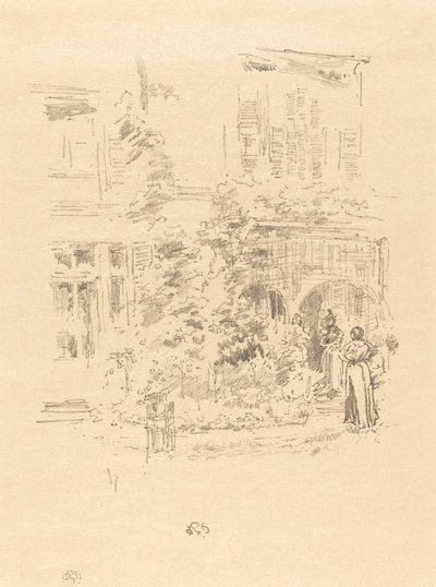Trädgårdsverandan, 1894. av James Abbott McNeill Whistler