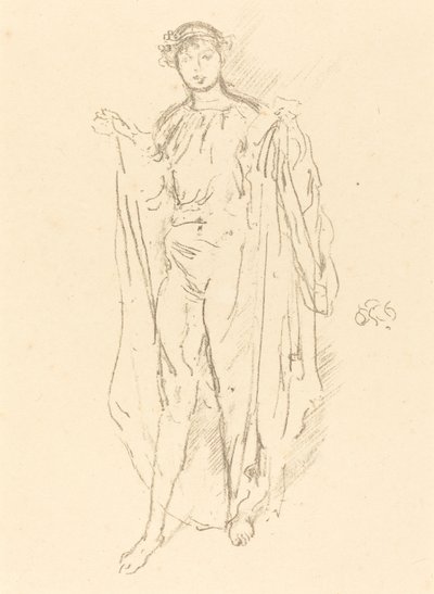 Flickan, c. 1891. av James Abbott McNeill Whistler