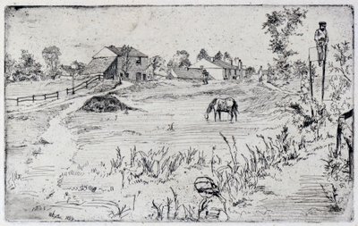 Landskapet med hästen av James Abbott McNeill Whistler