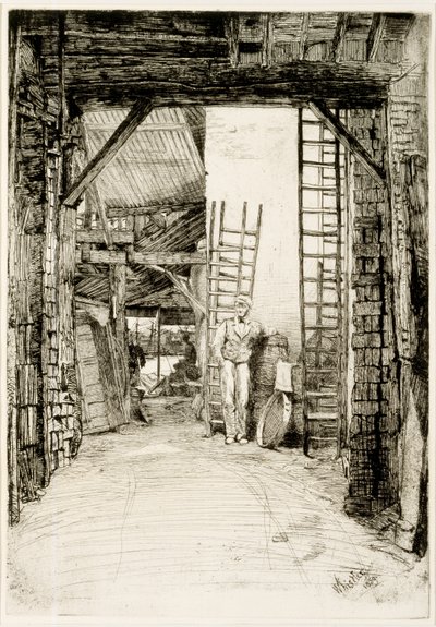 The Lime Burner, 1859 (etsning och torrnål) av James Abbott McNeill Whistler