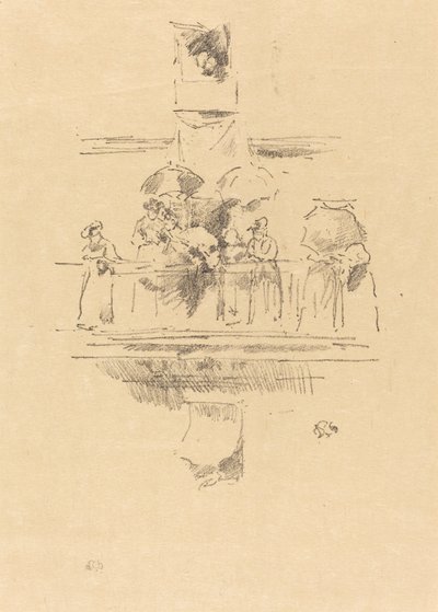 Den lilla balkongen, 1894. av James Abbott McNeill Whistler