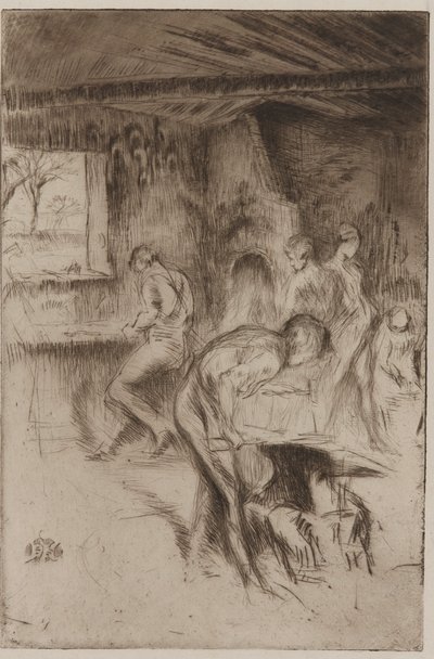 The Little Forge, Liverpool, 1875. av James Abbott McNeill Whistler