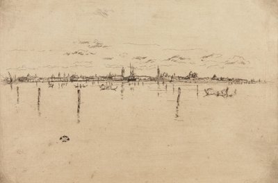 Det lilla Venedig, 1879-1880. av James Abbott McNeill Whistler