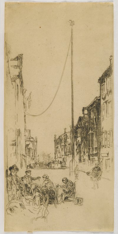 The Mast, 1880 (etsning på papper) av James Abbott McNeill Whistler