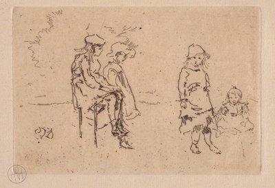 Menpes-barnen. av James Abbott McNeill Whistler