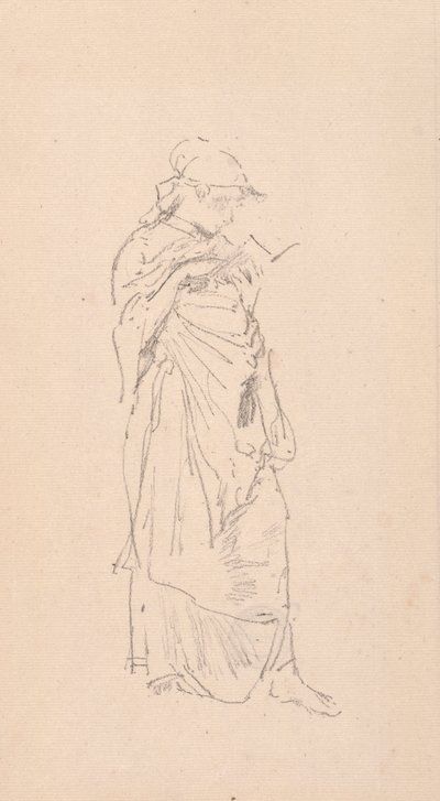 Romanen - flickläsning, 1890. av James Abbott McNeill Whistler