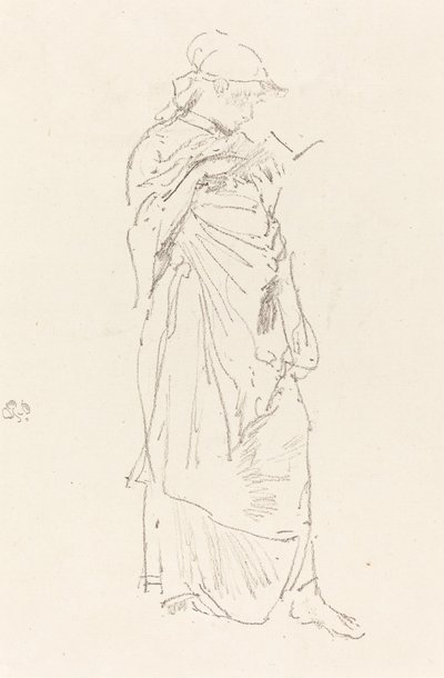 Romanen: Girl Reading, ca. 1889. av James Abbott McNeill Whistler