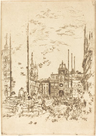 Piazzetta, 1880. av James Abbott McNeill Whistler